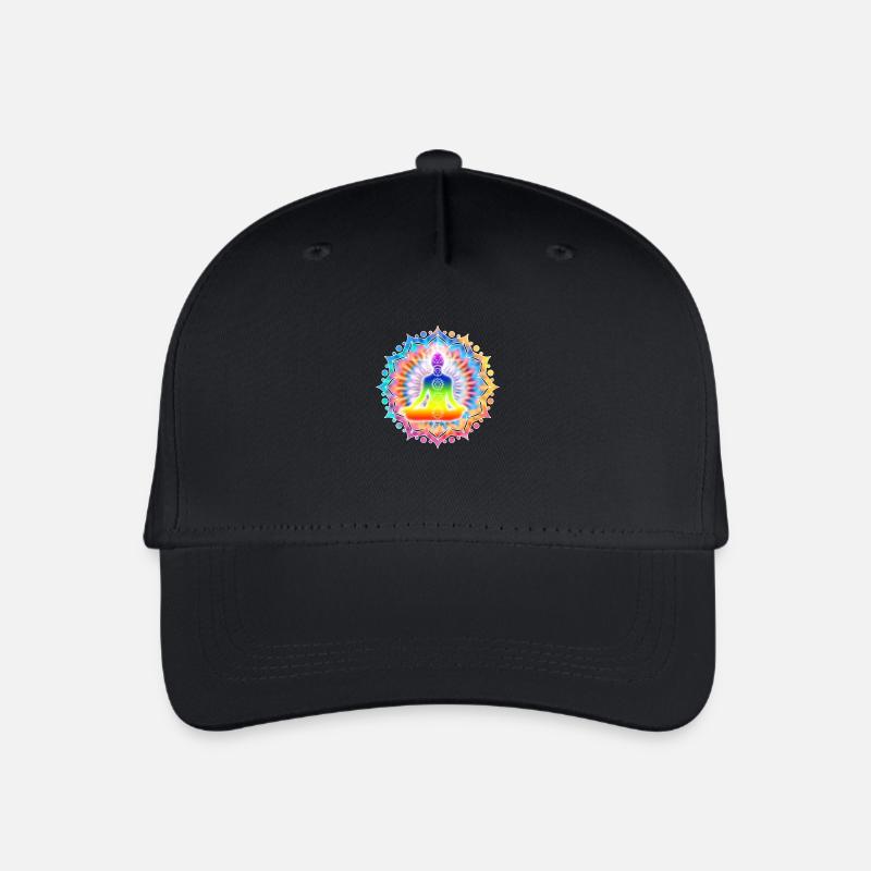 Yoga Lotus Chakra Meditation I - Kinder Bio Basecap - Schwarz