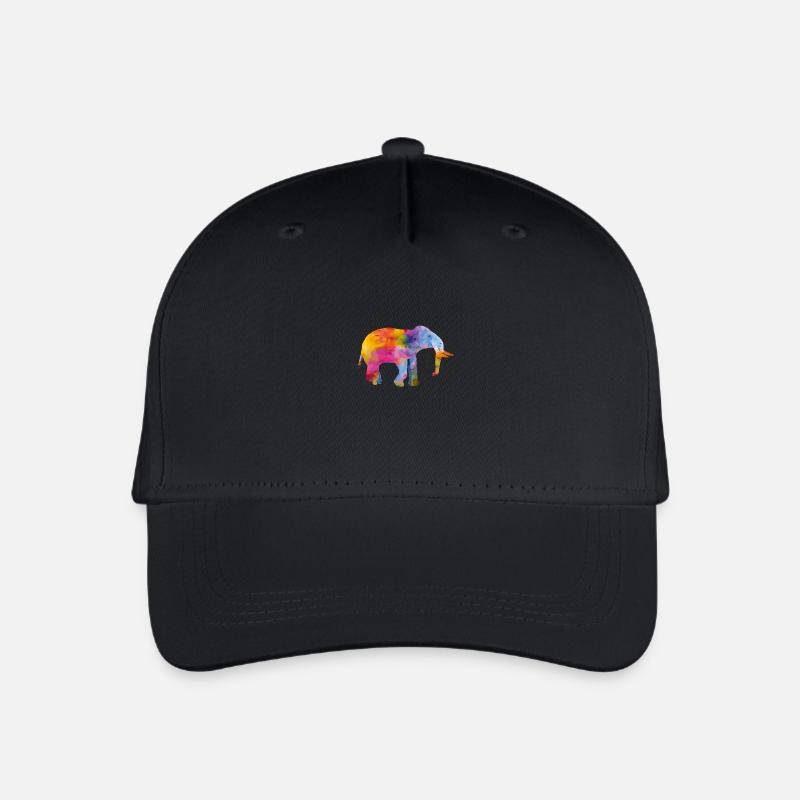 elefant colors - Kinder Bio Basecap - Schwarz