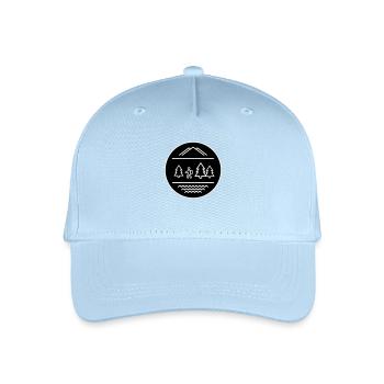 wander - Organic Kids’ Baseball Cap - light blue - Front