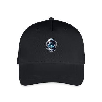 Dream Big - Astronaut Illustration - Organic Kids’ Baseball Cap - black - Front