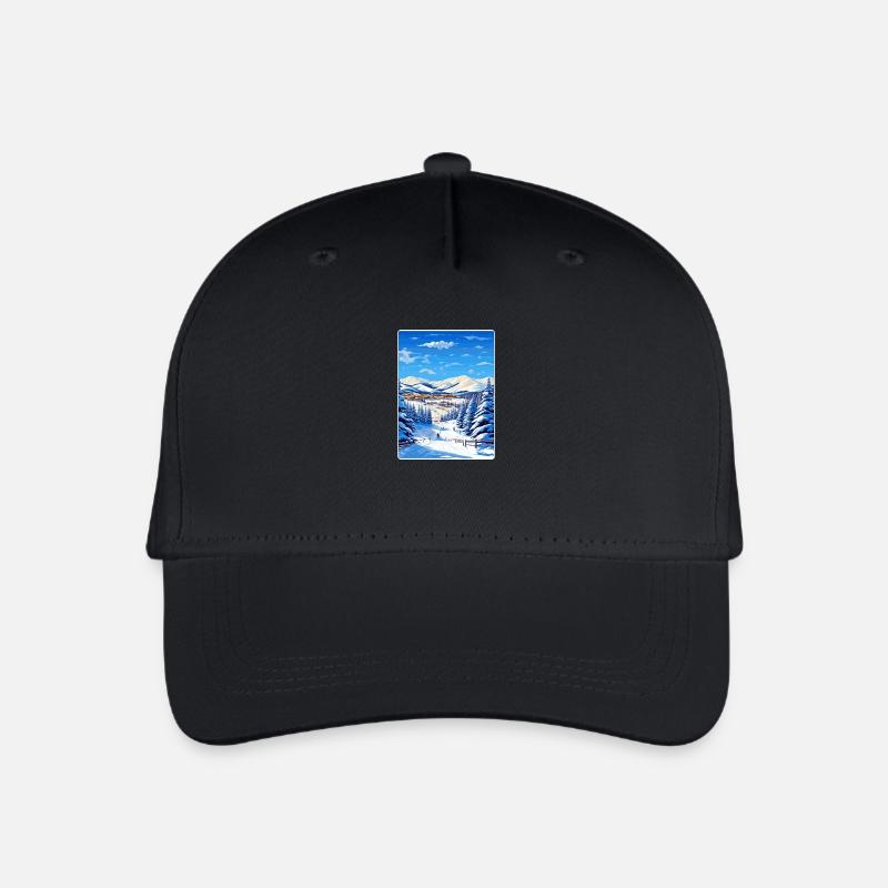 Beaver Creek Ski St. Anton Reiseposter Souvenir - Kinder Bio Basecap - Schwarz
