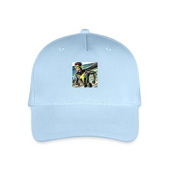 Superheld - Kinder Bio Basecap - Hellblau - Vorne