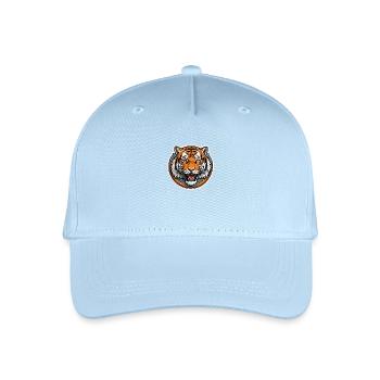 Dynamischer Tiger - Kinder Bio Basecap - Hellblau - Vorne
