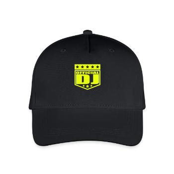 Officiel DJ Music Party Texte Logo Bannière Étoile - Casquette de baseball bio Enfant - noir - Devant