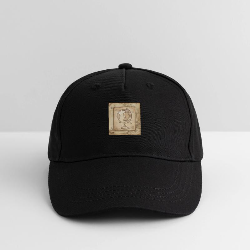 Geography - Globe & Pointer / Old World Map Organic Kids’ Baseball Cap