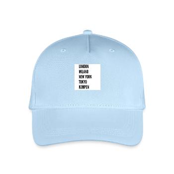 Londres, Milan, New York, Tokyo, Campine - Casquette de baseball bio Enfant - bleu clair - Devant
