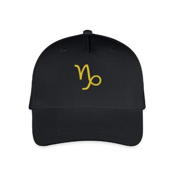 Zodiac sign Capricorn, exclusive t-shirt design - Organic Kids’ Baseball Cap - black - Front