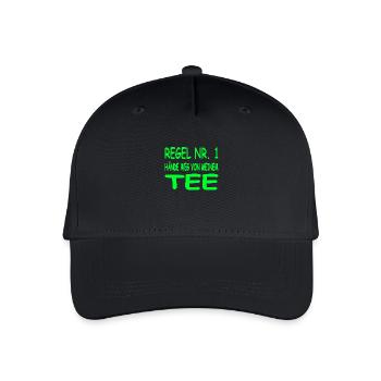 Tee - Kinder Bio Basecap - Schwarz - Vorne