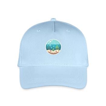 Unterwasserblase - Kinder Bio Basecap - Hellblau - Vorne