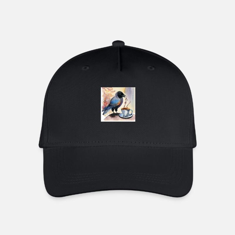 Jackdaw with Jackdaw - Organic Kids’ Baseball Cap - black