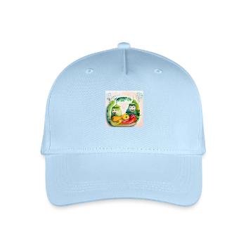 Cheerful vegetables - Organic Kids’ Baseball Cap - light blue - Front
