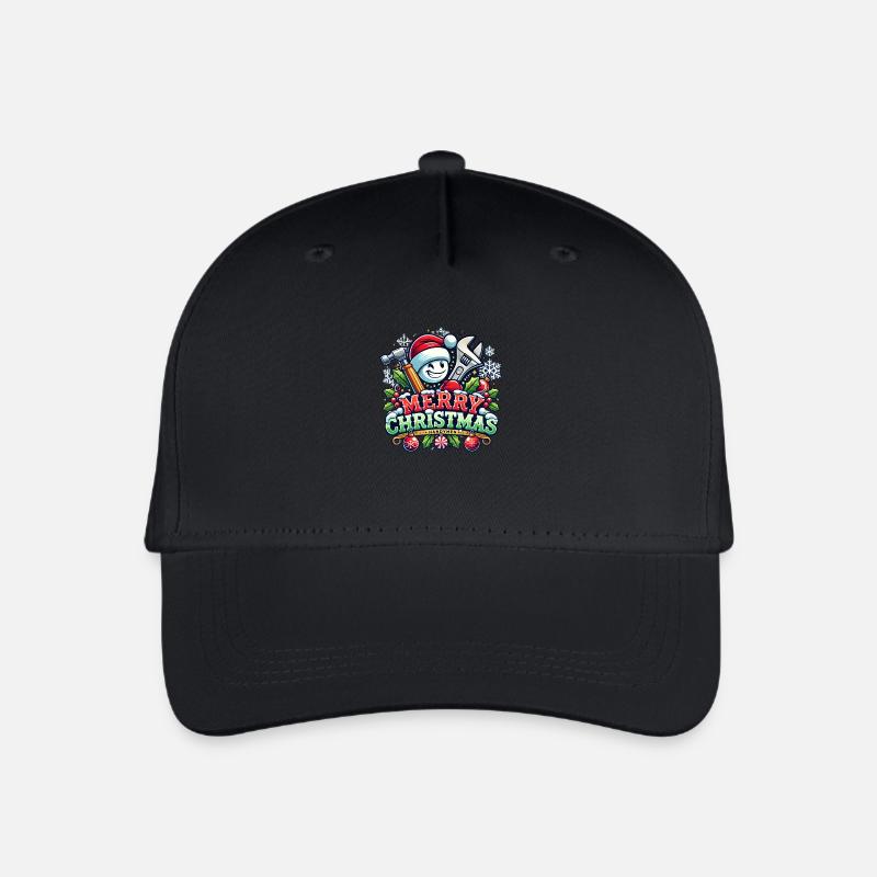 Handyman Christmas Handwerker - Kinder Bio Basecap - Schwarz