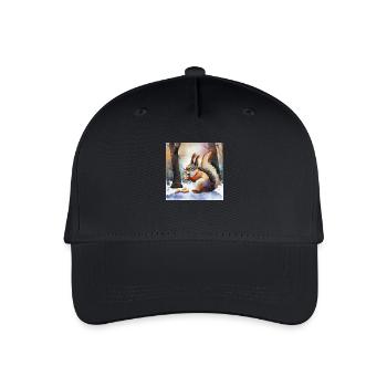 Trésors de l’hiver - Casquette de baseball bio Enfant - noir - Devant