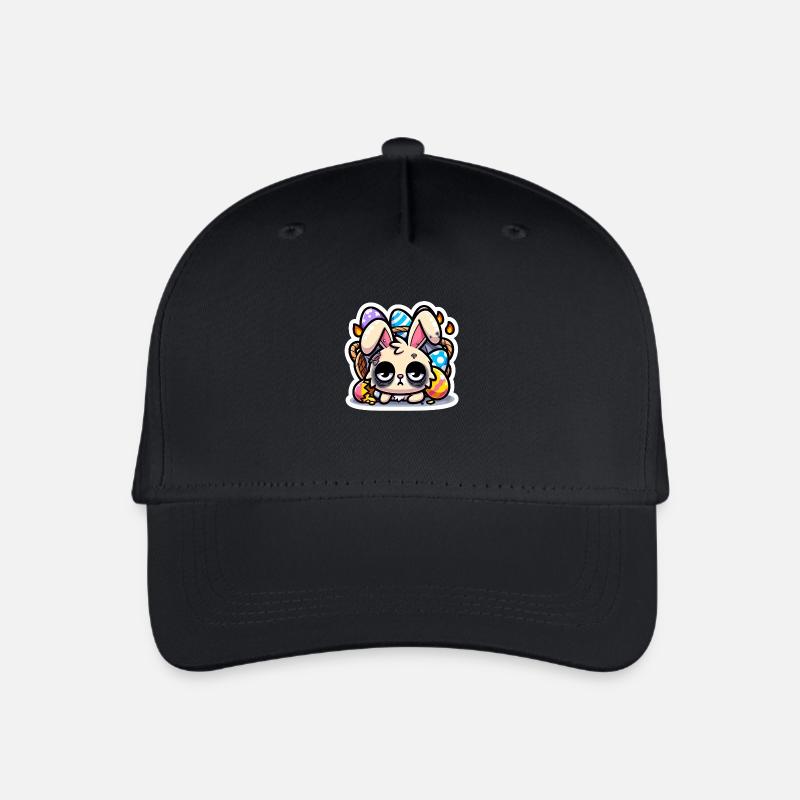 Burnout Bunny - Kinder Bio Basecap - Schwarz