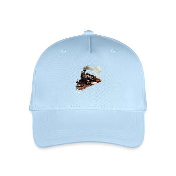 Steam locomotives awaken childhood memories - Organic Kids’ Baseball Cap - light blue - Front
