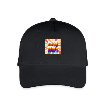 Retro Colourful "Whatever" Typography Design - Organic Kids’ Baseball Cap - black - Front