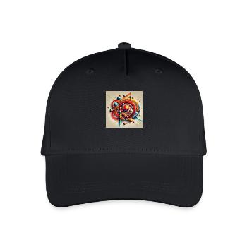 Explosion de couleurs des formes - Casquette de baseball bio Enfant - noir - Devant