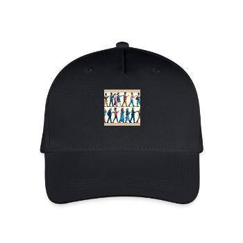 Respektvolles Design - Kinder Bio Basecap - Schwarz - Vorne