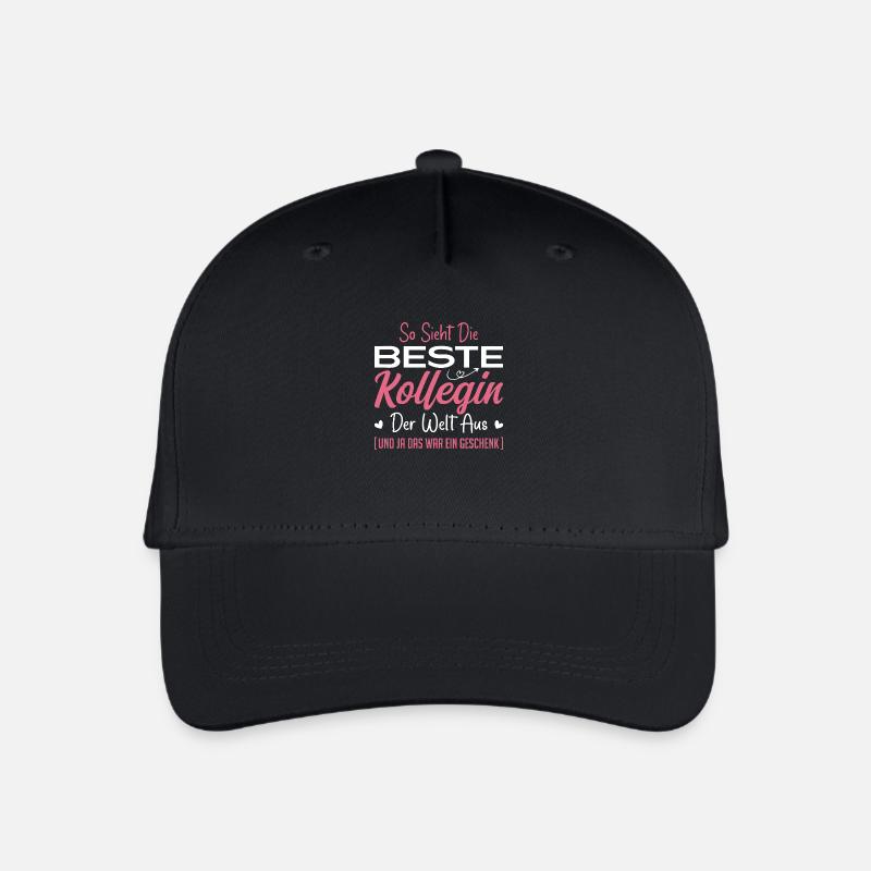 Arbeitskollegin Geschenkidee Beste Kollegin - Kinder Bio Basecap - Schwarz
