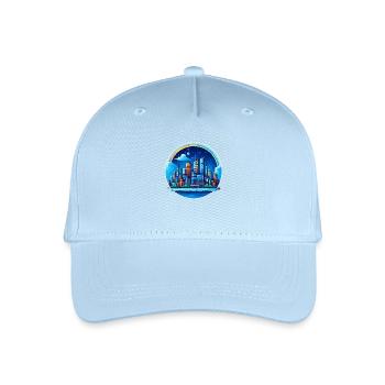 Stadt Nachtschimmer - Kinder Bio Basecap - Hellblau - Vorne