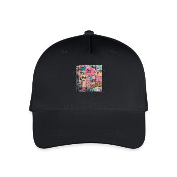 Shiny Berlin Street - Kinder Bio Basecap - Schwarz - Vorne