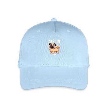 Pug Lover - Organic Kids’ Baseball Cap - light blue - Front