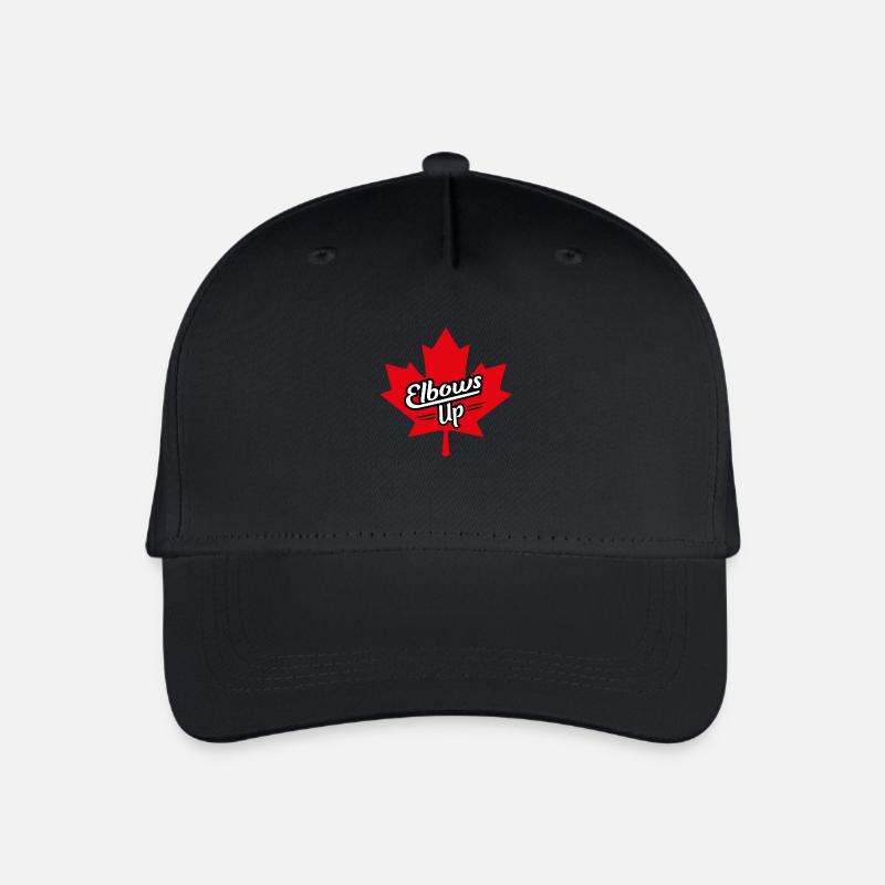 Elbows up Canada - Kinder Bio Basecap - Schwarz