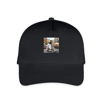 Faultier Pizzabäcker Pizzabäcker Neapel - Kinder Bio Basecap - Schwarz - Vorne