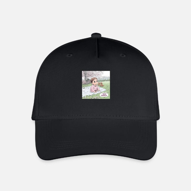 Frühling - Kinder Bio Basecap - Schwarz