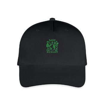 Save the Planet - Kinder Bio Basecap - Schwarz - Vorne
