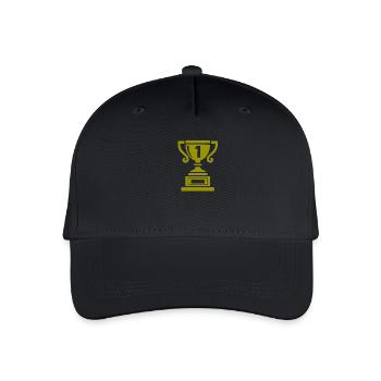 pokal 1 - Kinder Bio Basecap - Schwarz - Vorne