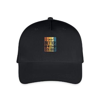 Geschenk Spruch Haustiere Hunde Hund Dog Love - Kinder Bio Basecap - Schwarz - Vorne