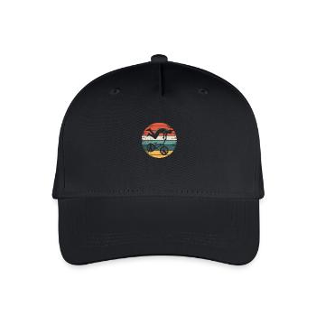 Vintage rétro bmx - Casquette de baseball bio Enfant - noir - Devant
