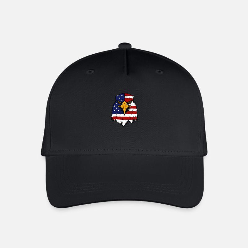 US Adler - Kinder Bio Basecap - Schwarz