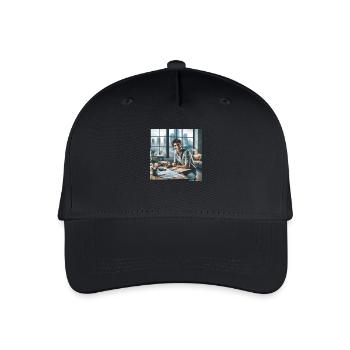 Comptable heureux - Casquette de baseball bio Enfant - noir - Devant