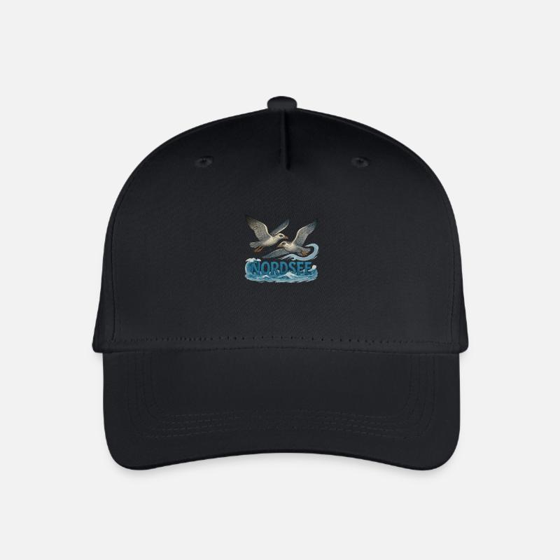 Nordsee - Kinder Bio Basecap - Schwarz