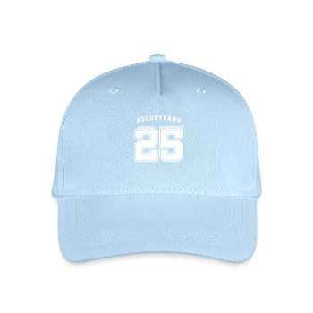 Goldstrand 2025 Trikot - Kinder Bio Basecap - Hellblau - Vorne