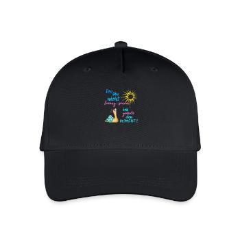 Ich bin nicht langsam... ich genieße den Moment - Kinder Bio Basecap - Schwarz - Vorne