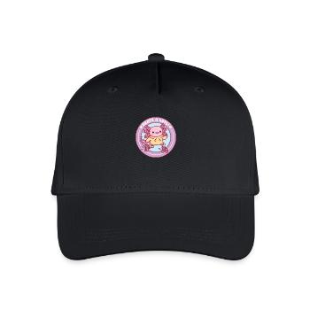 Mignon axolotl patinage à roulettes patin A Lotl Jeu de mots drôle - Casquette de baseball bio Enfant - noir - Devant
