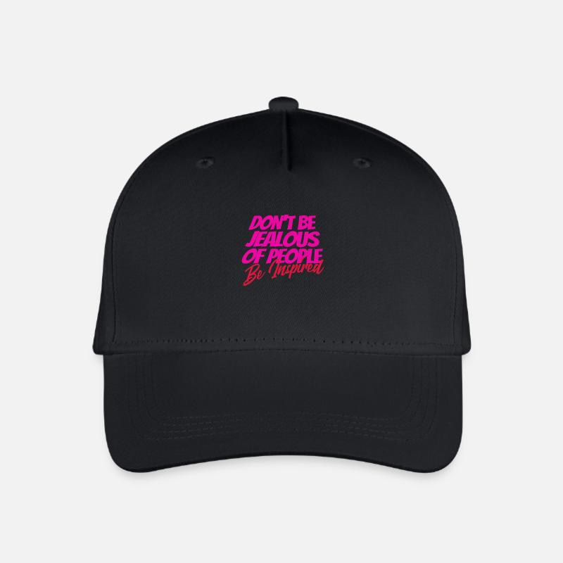 Don’t Be Jealous – Be Inspired Quote - Kinder Bio Basecap - Schwarz
