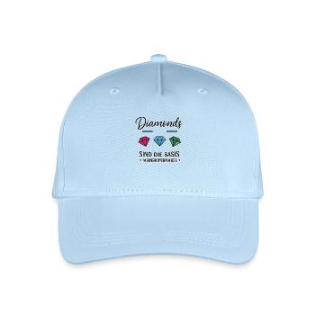 Les diamants sont la base de ma pyramide - Casquette de baseball bio Enfant - bleu clair - Devant