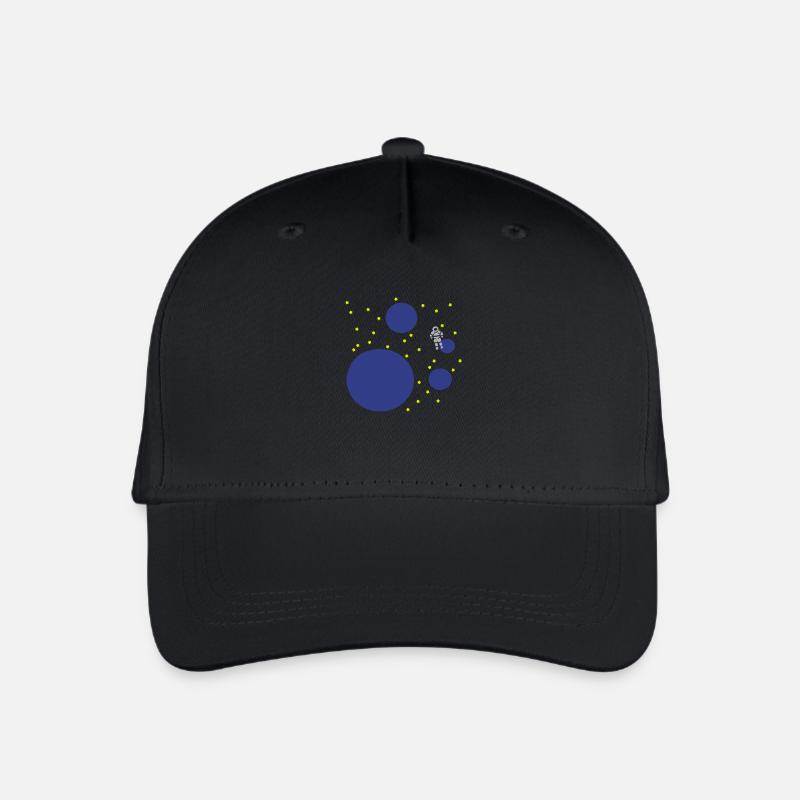 astronaut planets space spaceman - Casquette de baseball bio Enfant - noir
