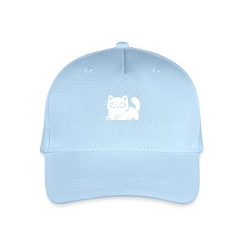 Cozy Cat Cat Face - Organic Kids’ Baseball Cap - light blue - Front