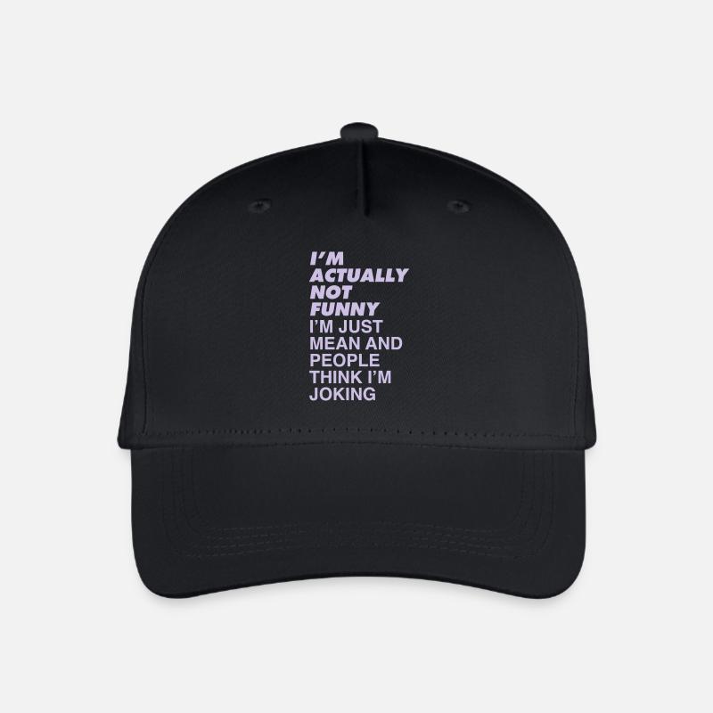 ICH BIN NICHT LUSTIG - Kinder Bio Basecap - Schwarz