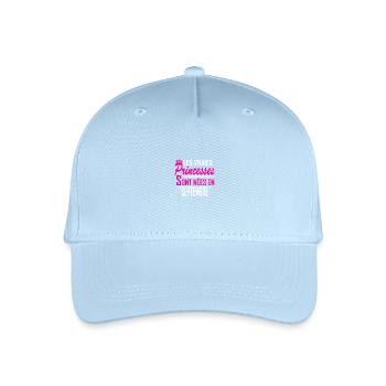 Septembre - Anniversaire - Princess - 2 - Casquette de baseball bio Enfant - bleu clair - Devant