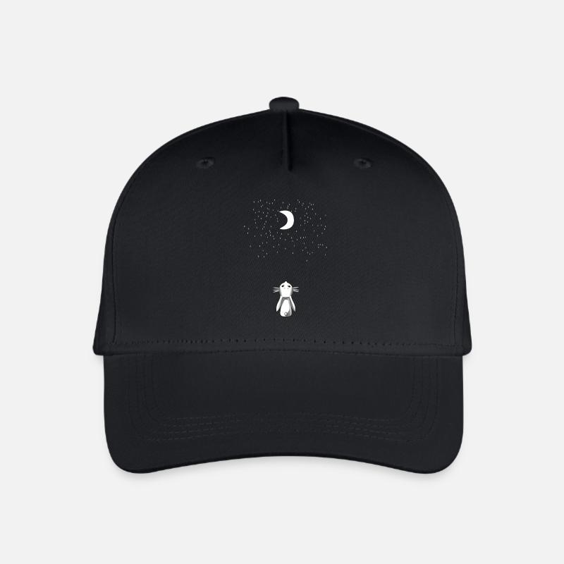 das Kaninchen und der Mond - Kinder Bio Basecap - Schwarz