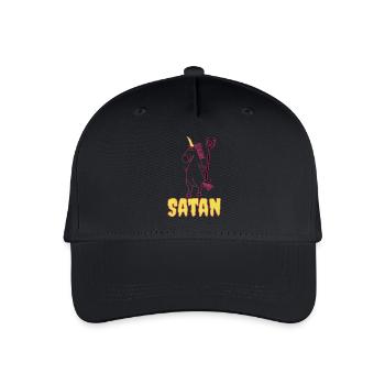 Evil unicorn Satan unicorn - Organic Kids’ Baseball Cap - black - Front