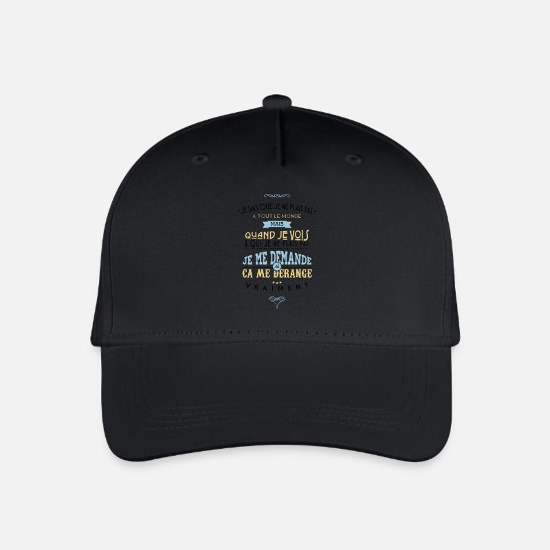 Citations made in Belgique - Casquette de baseball bio Enfant - noir
