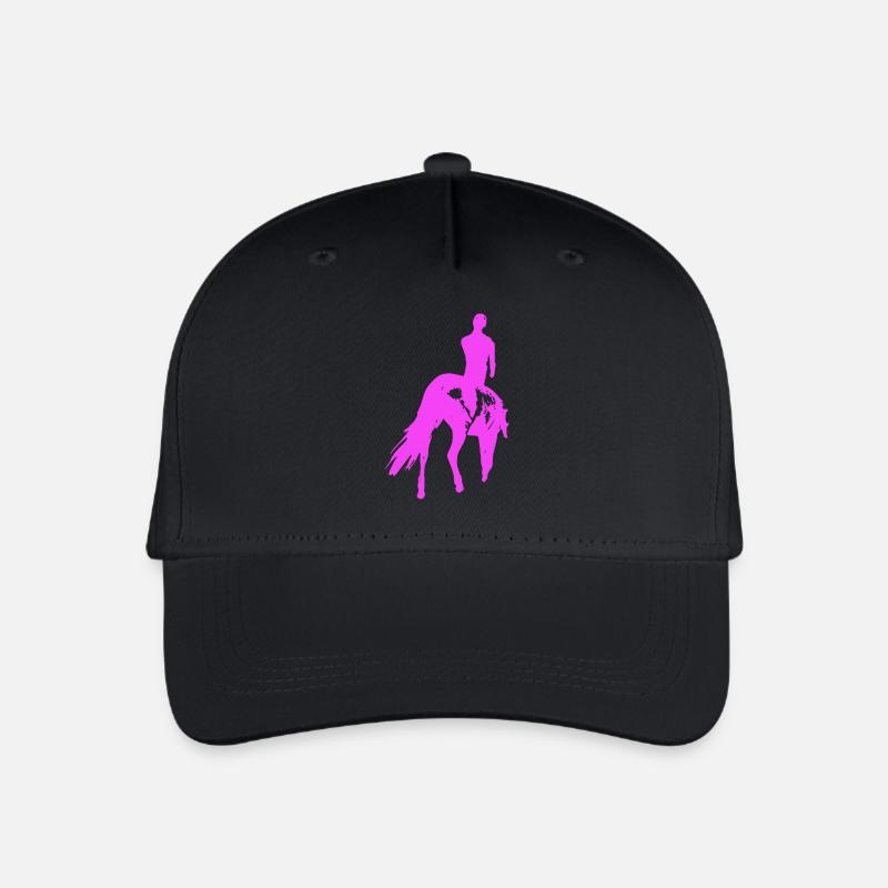 Cheval - Casquette de baseball bio Enfant - noir