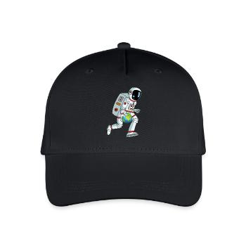 Galactic basketball player - Organic Kids’ Baseball Cap - black - Front